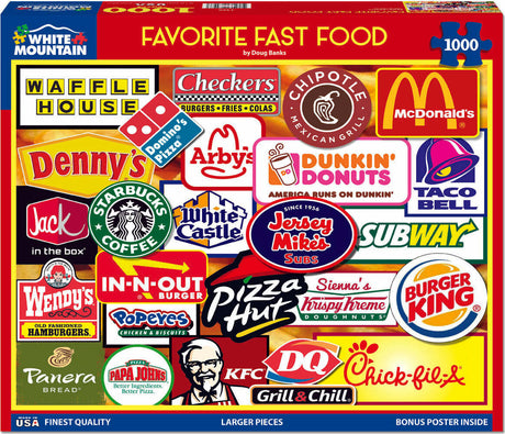 Fast Food - 1000 Piece Jigsaw Puzzle