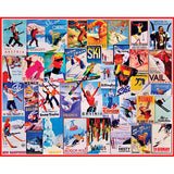 Ski Posters - 1000 Piece - White Mountain Puzzles